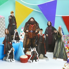 Set de 9 figuras para decorar mesas dulces de Harry Potter