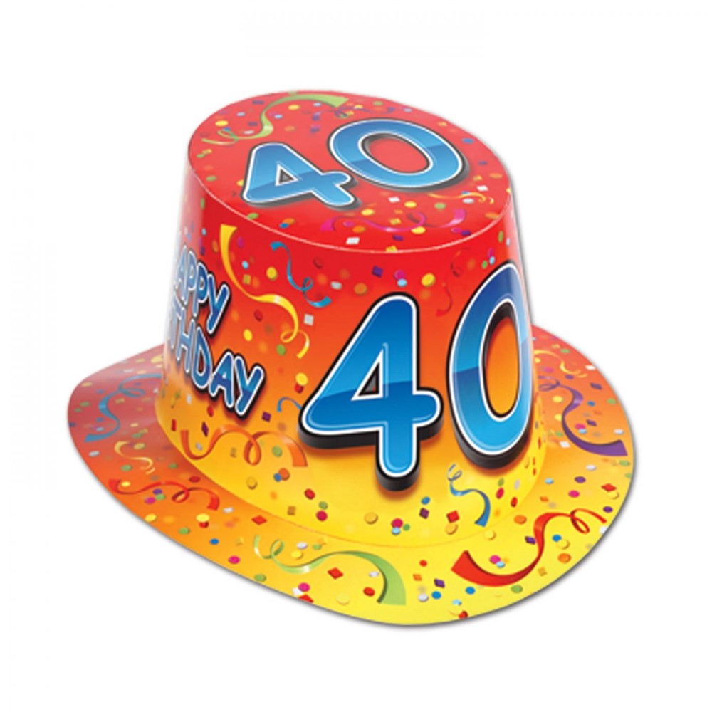 Sombrero de Copa 40 Cumpleaños