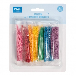 Sprinkles surtidos Rainbow PME en varios colores para decorar