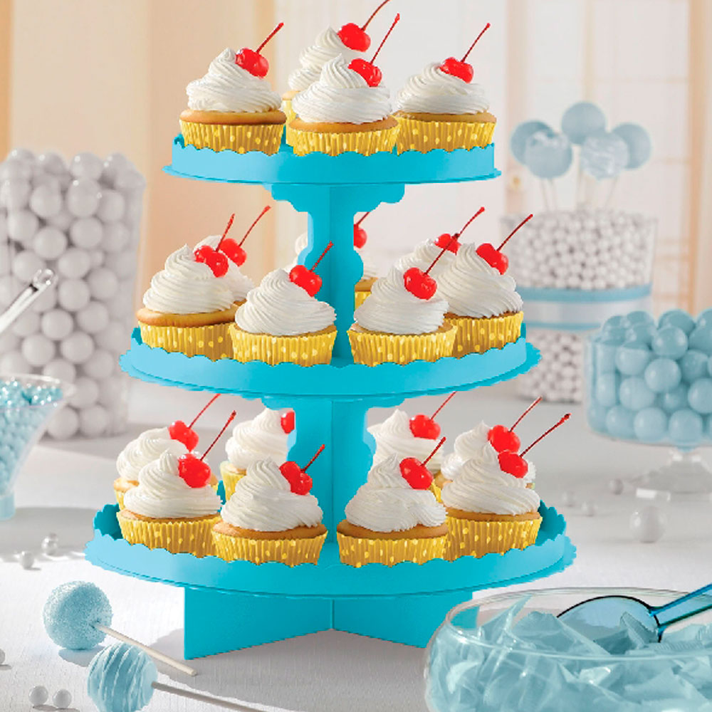 Stand para Dulces y Cupcakes Caribbean Blue
