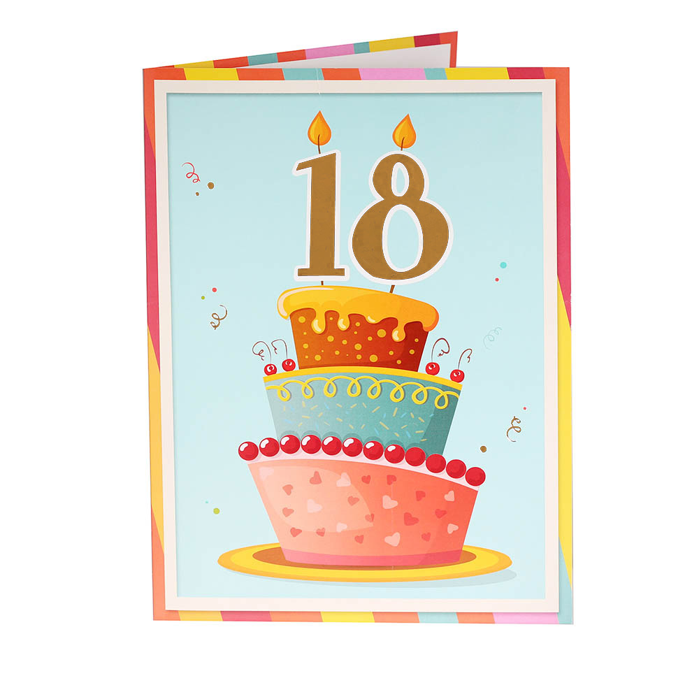 Tarjeta de Felicitación Gigante 18 Cumpleaños