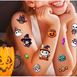 Tatuajes Temporales Infantiles Halloween – Pequeños Monstruos