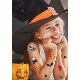 Tatuajes Temporales Infantiles de Halloween – Pack Multidiseños