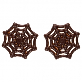Telarañas de chocolate para decorar tartas y cupcakes Halloween