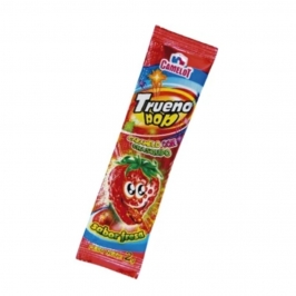 Trueno Pop sabor fresa Camelot caramelo con chasquido para fiestas infantiles