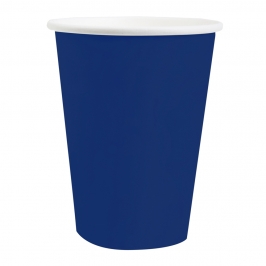 Vasos de Papel Azul Intenso 270 ml 10 ud