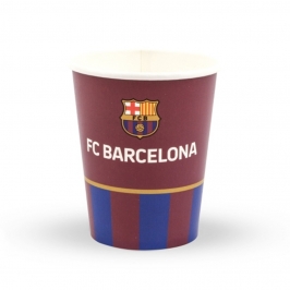 Vasos FC Barcelona escudo 8 unidades para cumpleaños