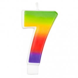 Vela Rainbow Nº 7 - Azucren