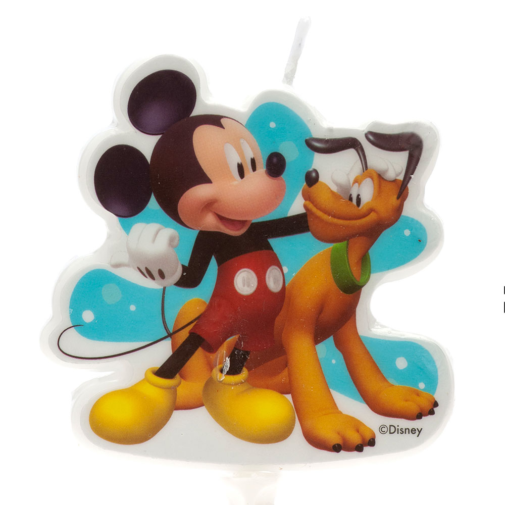 ▷ Vela de Cumpleaños Mickey y Pluto 7,5 cm - My Karamelli ✓