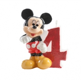 Vela de cumpleaños Mickey Nº 4