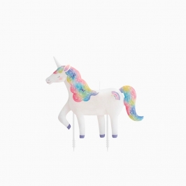 vela de cumpleaños unicornio 10 cm