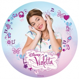 Disco de oblea Violetta Escuchando Música