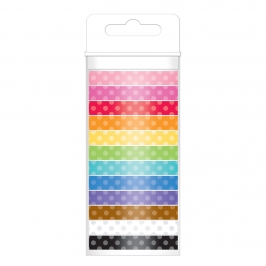 Pack 12 Cintas Washi Tape Colores