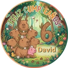 Pegatinas Personalizadas Cumpleaños 6 años