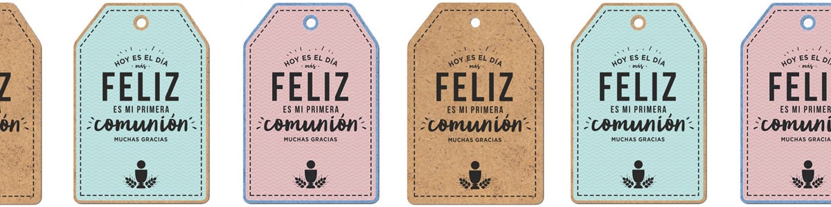 Pegatinas personalizadas para primera comunión, etiquetas de