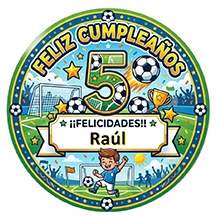 Pegatinas Personalizadas Cumpleaños 5 años