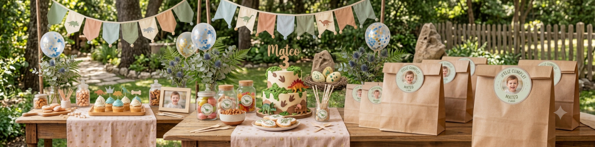 Pegatinas Personalizadas Cumpleaños 3 años