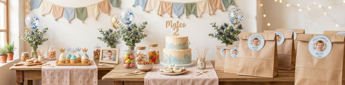 Pegatinas Personalizadas Cumpleaños 2 años