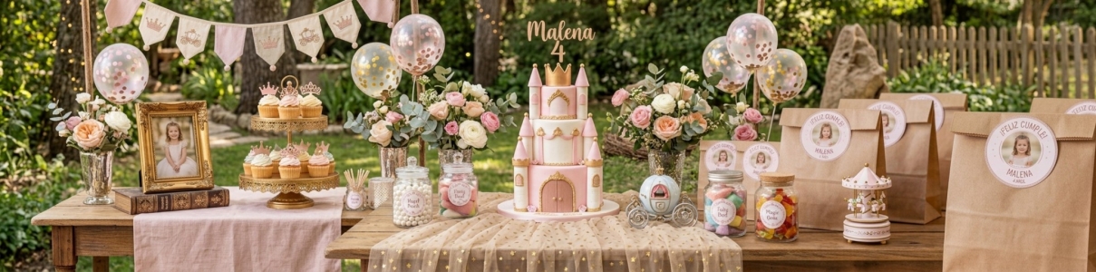 Pegatinas Personalizadas Cumpleaños 4 años