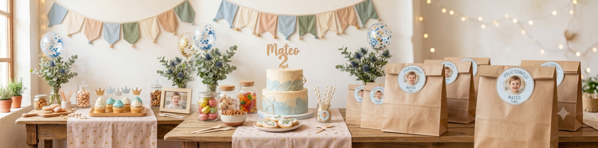 Pegatinas Personalizadas Cumpleaños 2 años