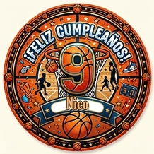 Pegatinas Personalizadas Cumpleaños 9 años
