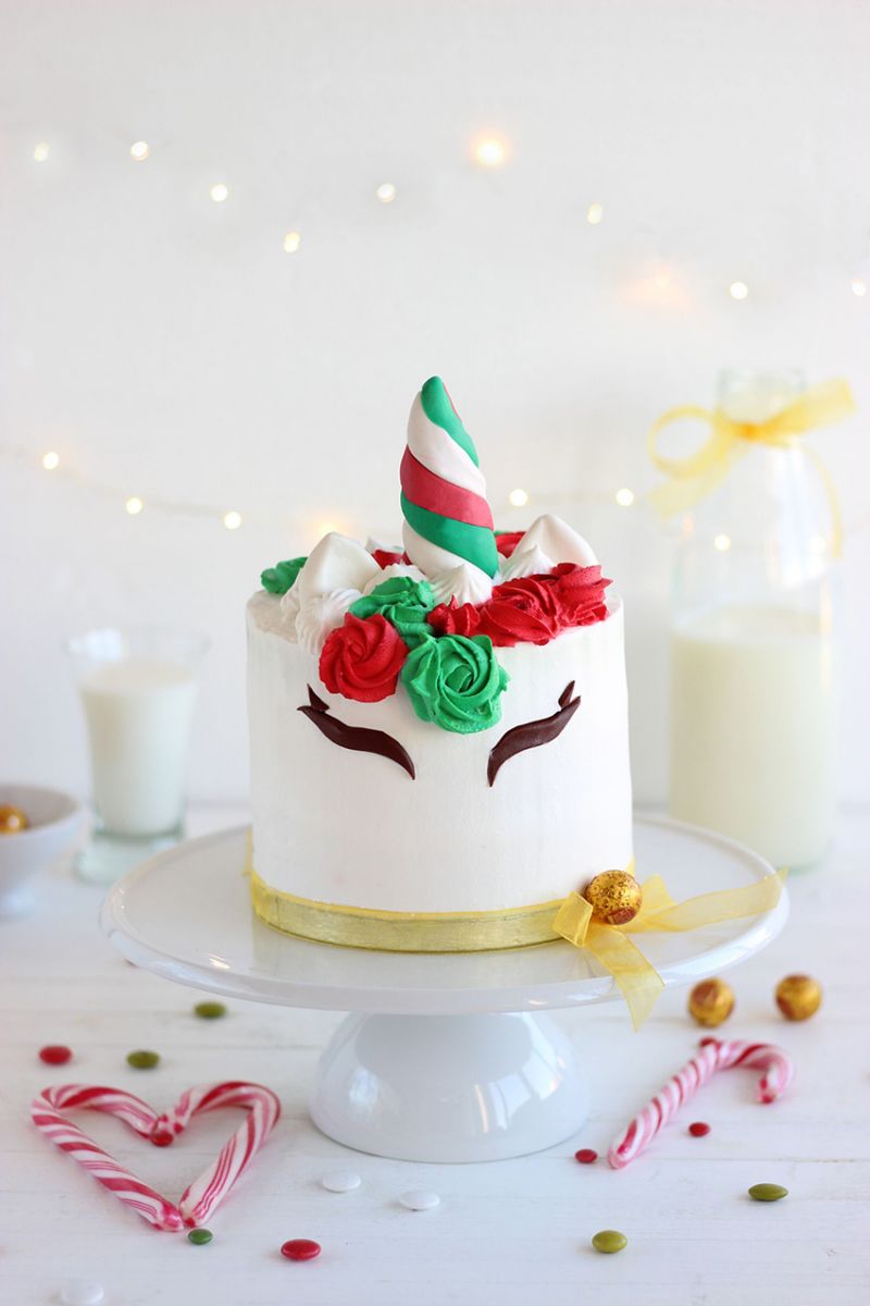 ▷ Tarta Unicornio para Navidad 🦄 - Blog My Karamelli