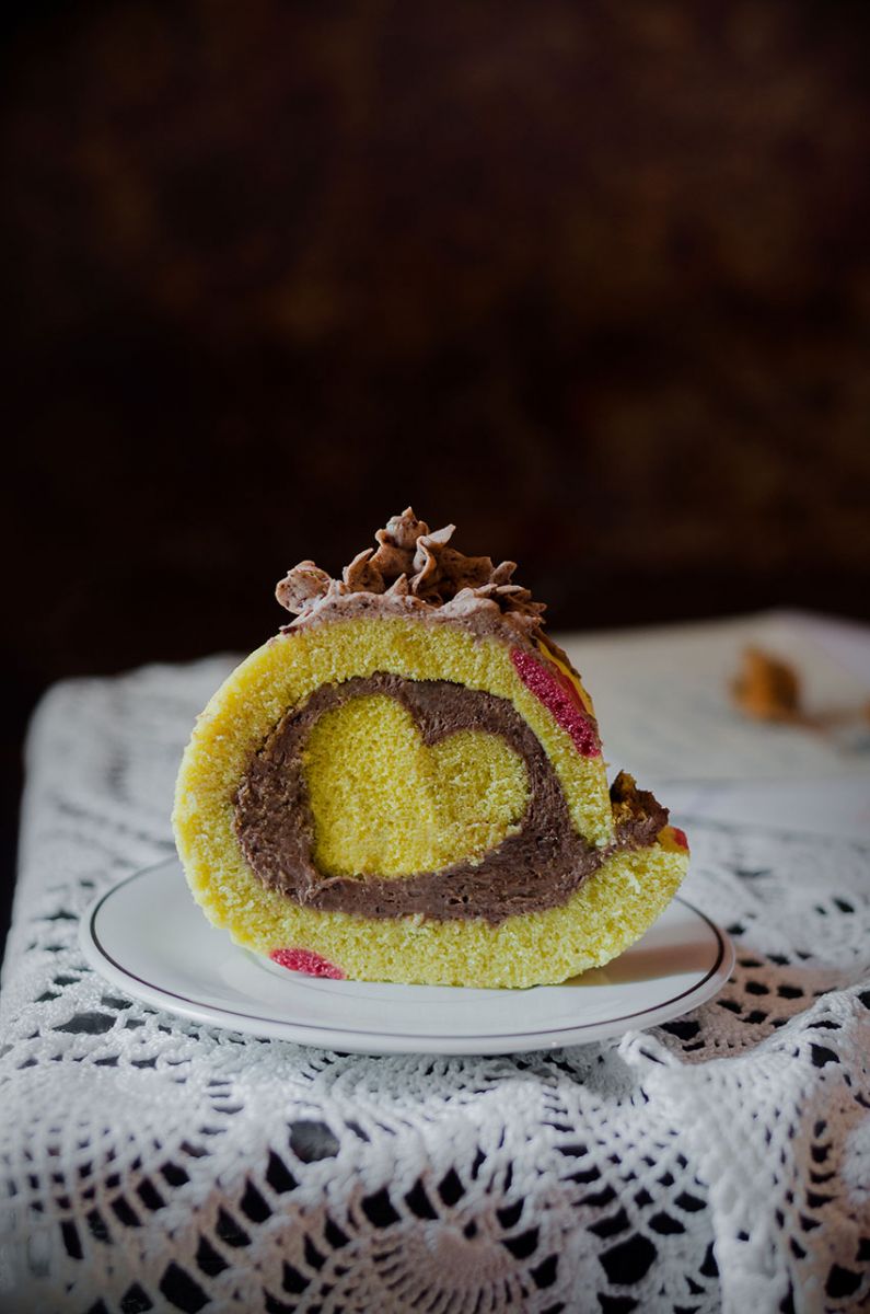 Cake roll san valentín