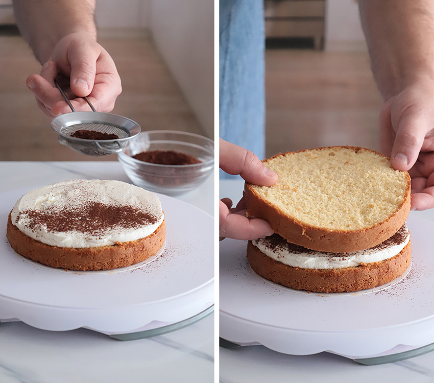 Layer cake de tiramisú