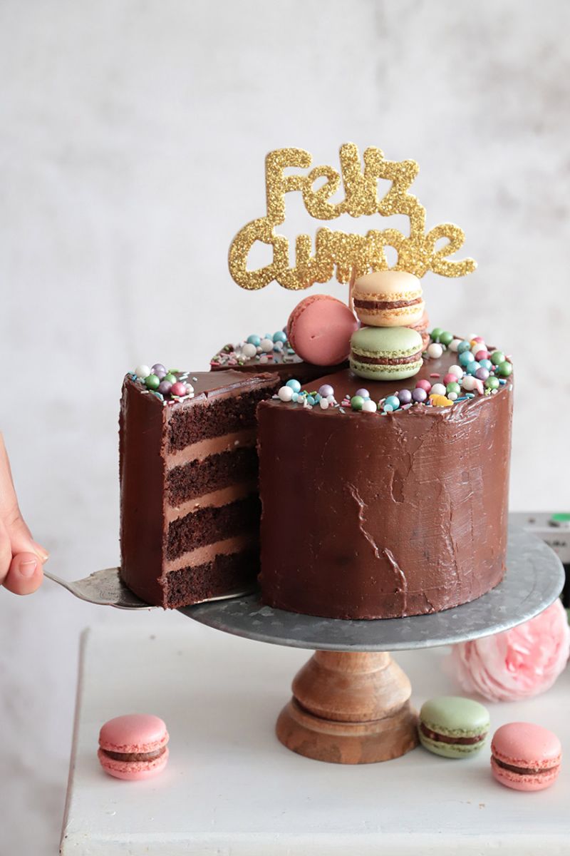 ▷▷ Tarta de Chocolate para Cumpleaños 🍫 - Blog My Karamelli ✓