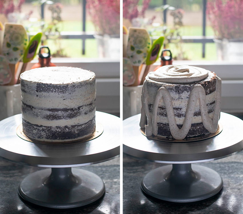 Tarta de navidad con crema especiada