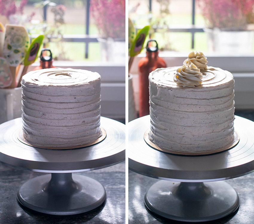 Tarta de navidad con crema especiada