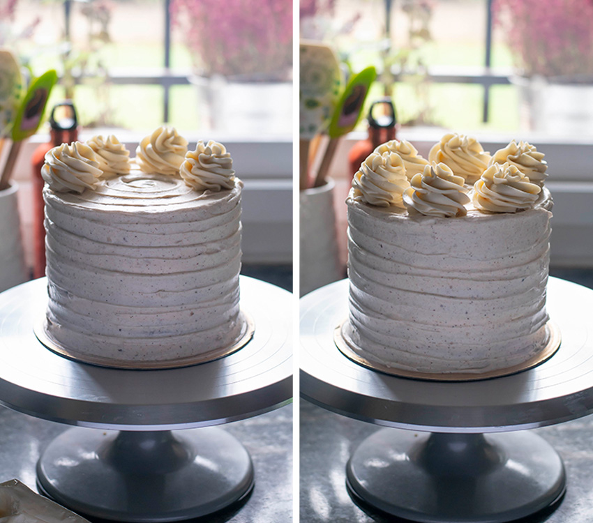 Tarta de navidad con crema especiada