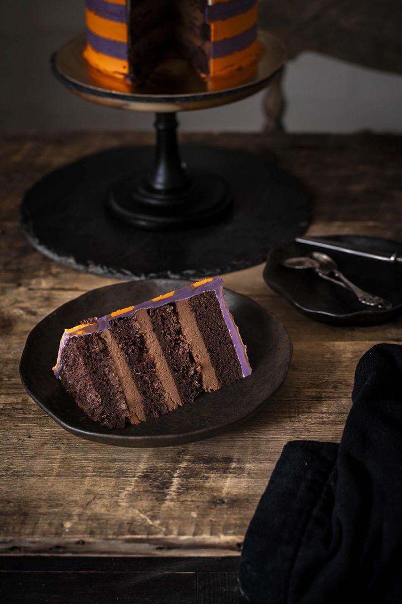 Tarta halloween doble chocolate
