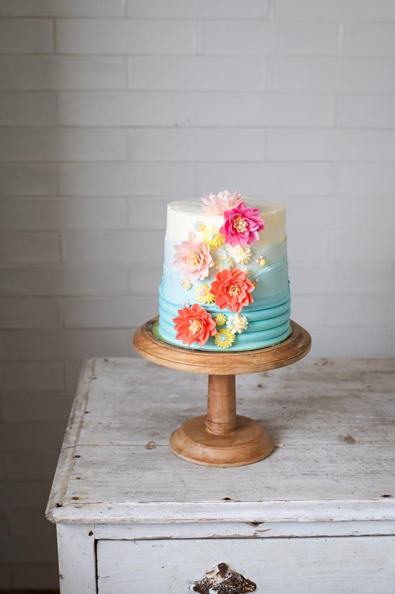 Tarta primavera de limon y arandanos