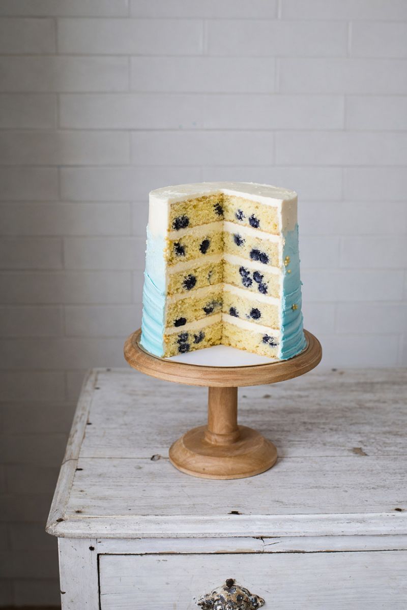 Tarta primavera de limon y arandanos