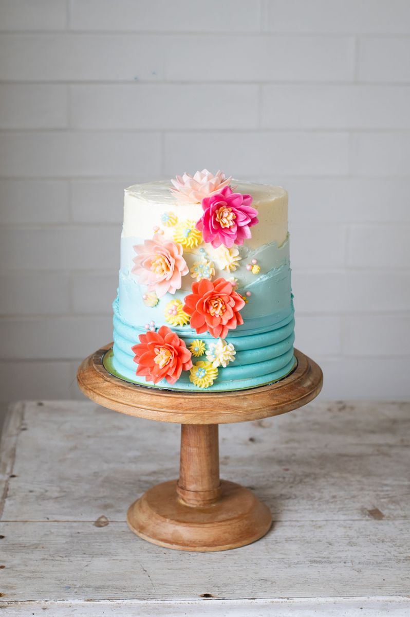 Tarta primavera de limon y arandanos