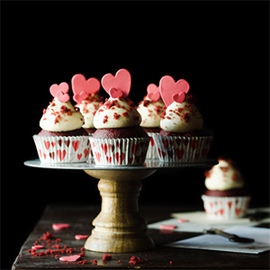 Cupcakes Red Velvet para Navidad