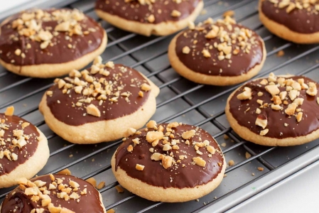 Galletas de cacahuete y chocolate