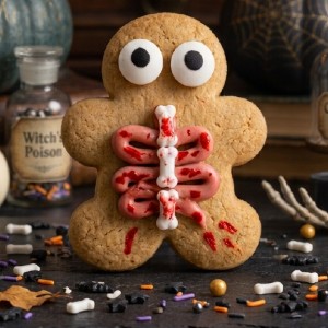 Galletas esqueleto de Halloween