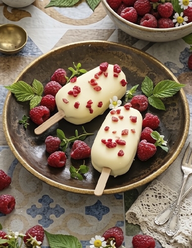 Magnum de limonada rosa con gominolas de frambuesa Magnum de limonada rosa con gominolas de frambuesa