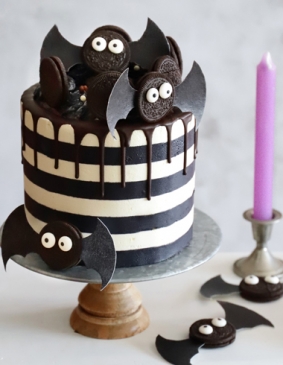 Striped Cake o Tarta de Rayas Halloween