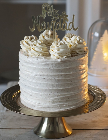 Tarta de Navidad con Crema Especiada Tarta de Navidad con Crema Especiada