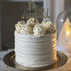 Tarta de Navidad con Crema Especiada