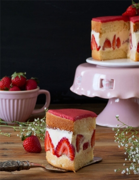 Tarta Fraisier ¡la más exquisita de las tartas frutales!