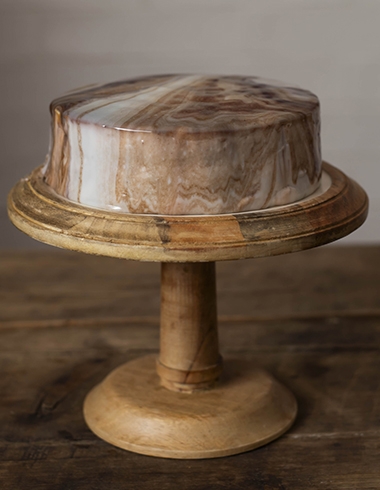 Tarta Tiramisú con Glaseado Espejo Marmolado