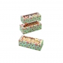 Set de 3 cajas rectangulares copos de nieve