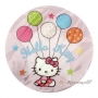 Disco de oblea Hello Kitty globos