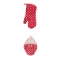 Set Guantes de Horno Red & Pink Polka dot