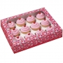 Pack de 3 Cajas para 12 Mini Cupcakes Valentine