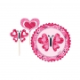 Set para cupcakes Mariposas y corazones
